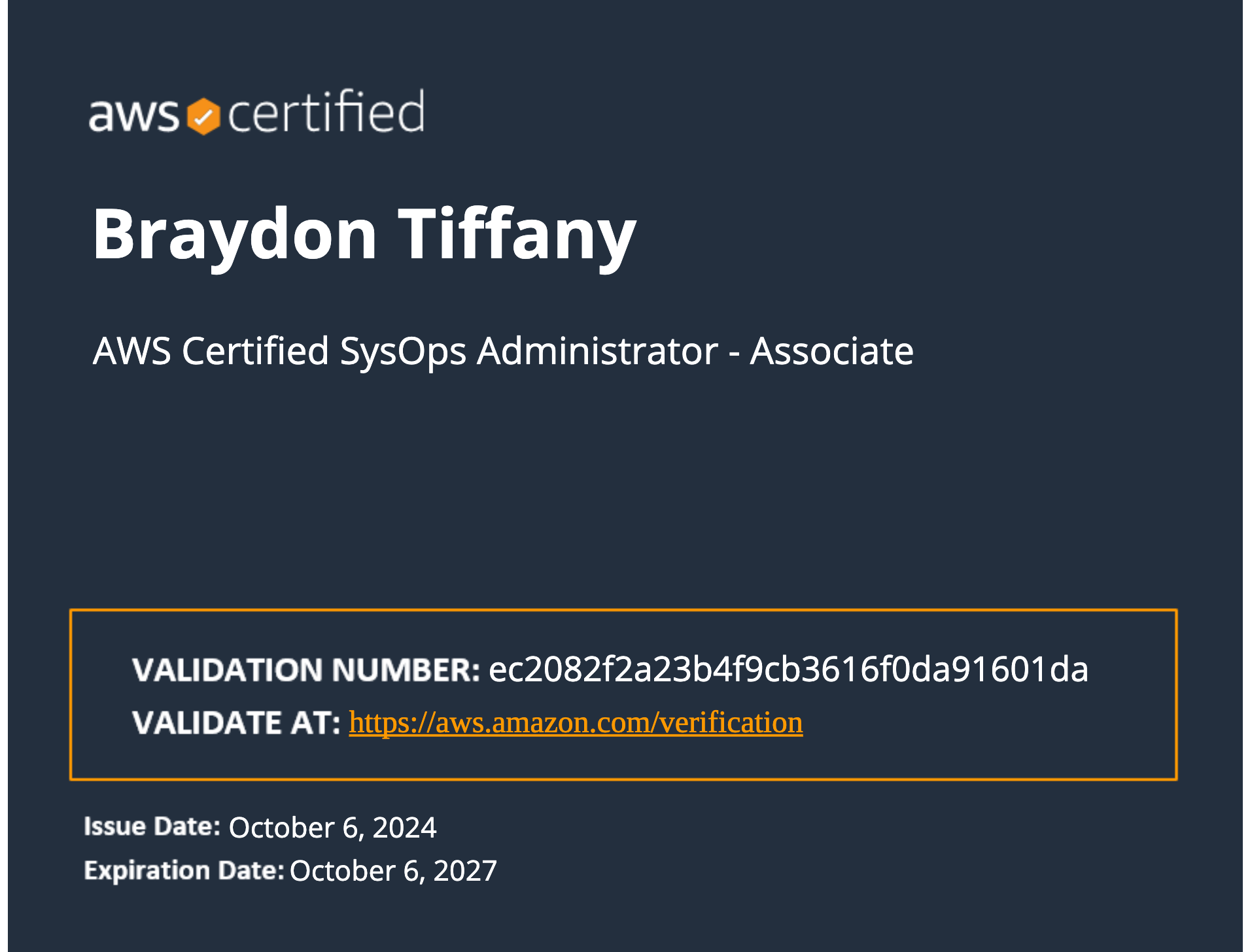 SysOps Administrator